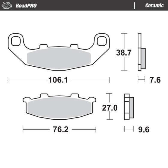 GPZ 500 S (1994 - 2003) ceramic brake pad | MOTO-MASTER