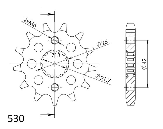 GPZ 500 S (1988 - 1988) supersprox / jt front sprocket 513.15 | Supersprox