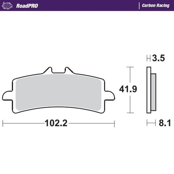 ZX 10 RR NINJA (2017 - 2022) carbon racing brake pads | MOTO-MASTER