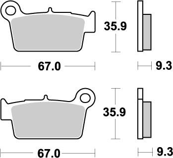 KX 450 F (2004 - 2022) brake pads | MOTO-MASTER