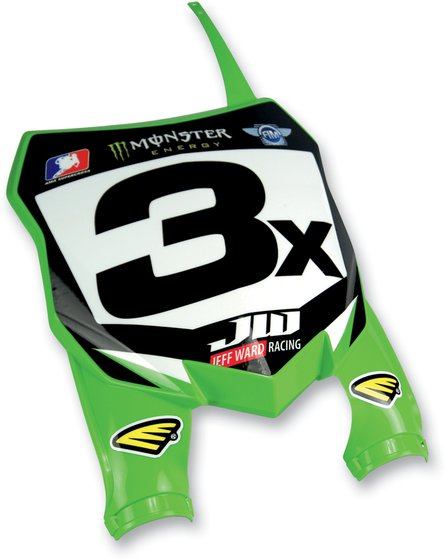 KX 250 F (2013 - 2016) stadium front number plate kawasaki green | CYCRA