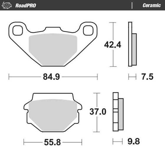 KLR 600 (1984 - 1994) ceramic brake pad | MOTO-MASTER