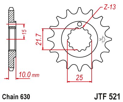 Z 1000 (1977 - 1981) steel front sprocket | JT Sprockets