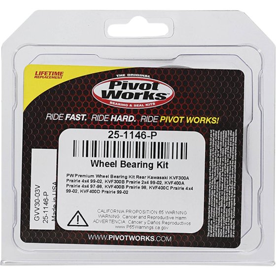 KVF 400 PRAIRIE (1997 - 2002) wheel bearing kit rear | All Balls