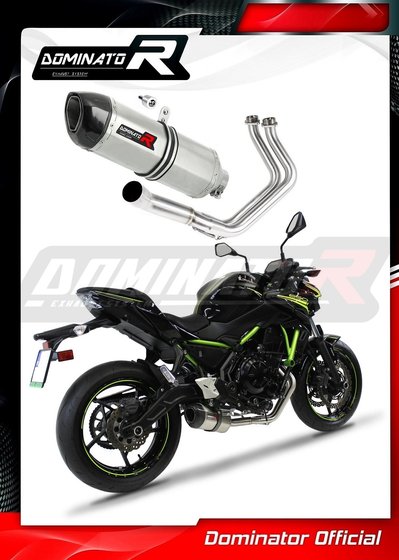 Z 650 (2017 - 2022) exhaust full system silencer hp1 + db killer | Dominator