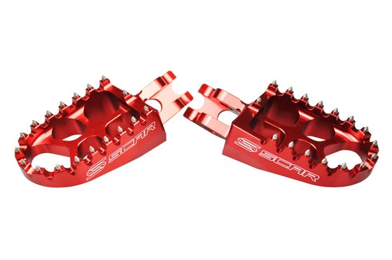 KX 450 F (1974 - 2022) evo scar footpegs (red) | SCAR