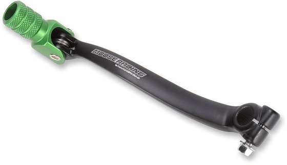 KX 250 F (2009 - 2019) folding forged aluminum shift lever - green | MOOSE RACING