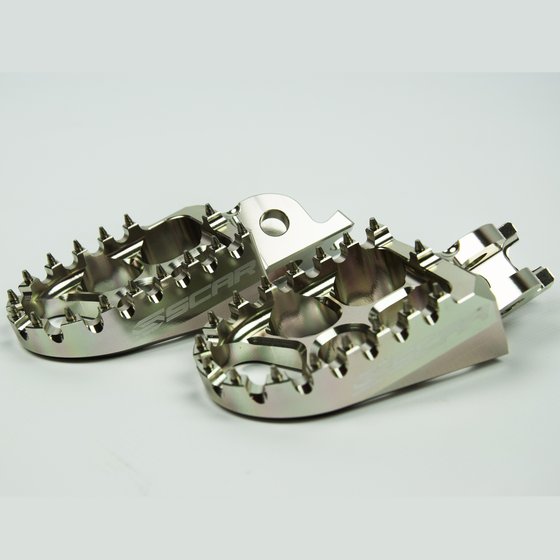 KX 450 F (1974 - 2022) evolution footpegs silver | SCAR