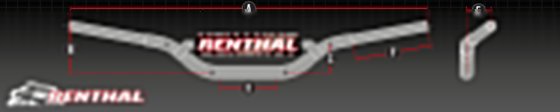 KX 125 (1985 - 2008) renthal twinwall 997 handlebar in red | RENTHAL