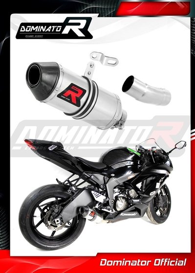 ZX 6R NINJA (2009 - 2016) exhaust silencer low level hp3 | Dominator