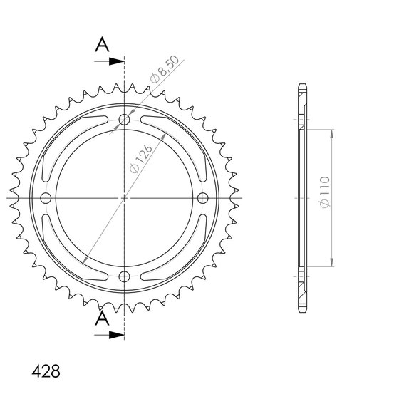 KX 65 (2000 - 2016) supersprox rear sprocket 1466.47 | Supersprox