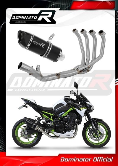 Z 900 (2020 - 2022) full exhaust system hp6 black | Dominator