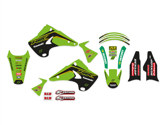 KX 250 (1997 - 2019) kawa team 20 graphic kit | BLACKBIRD RACING