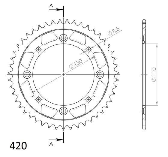 KX 65 (2002 - 2023) supersprox rear sprocket 1465.47 | Supersprox