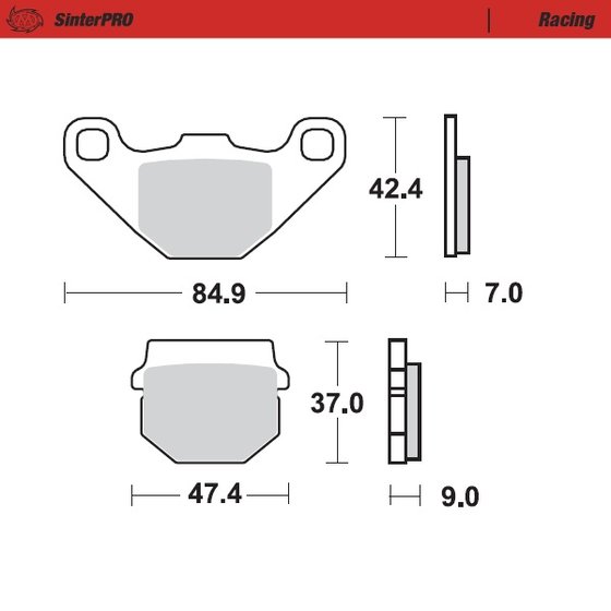 KX 100 (1987 - 1997) moto-master brakepads kawasaki: kx 80-100, kdx 125, kmx 125-200, suzuki: | MOTO-MASTER