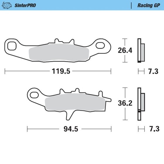 KX 100 (1987 - 2021) racing brake pads | MOTO-MASTER