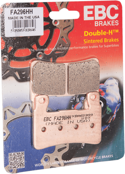 ZX 6R NINJA 636 (2013 - 2020) usa made double-h series sintered brake pads | EBC