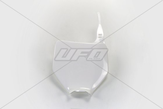 KX 250 (2003 - 2004) front number plate for kawasaki kx125/250 (white) | UFO