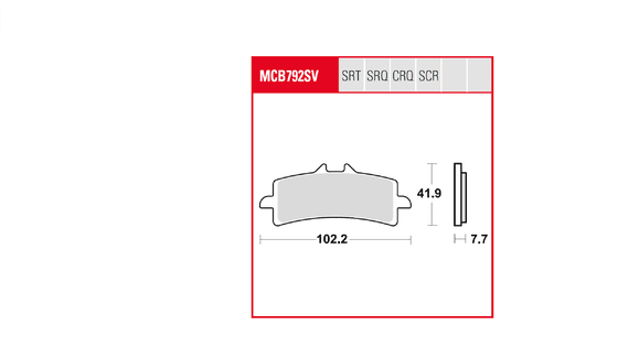 ZX 10R NINJA (2012 - 2017) sintered metal brake pad | TRW