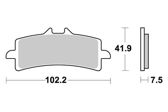 Z 1000 (2017 - 2019) sbs brakepads dual sinter | SBS