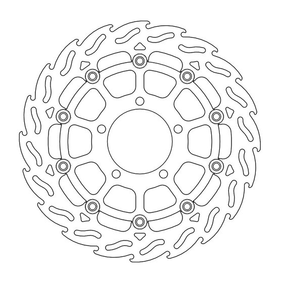 ZX 10R NINJA (2004 - 2022) moto-master flame brakedisc front left kawasaki: zx10r | MOTO-MASTER