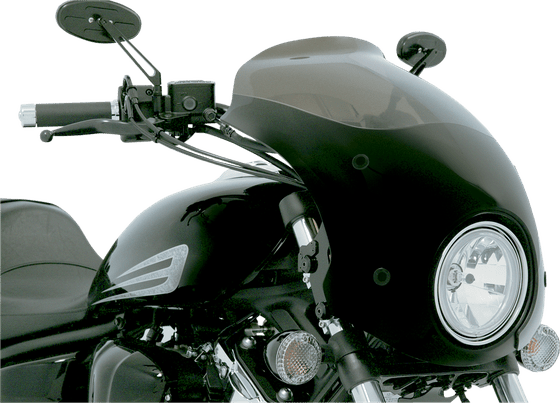 VN 900 VULCAN CUSTOM (2007 - 2022) bullet fairing replacement with 7.25" cutout - black | MEMPHIS SHADES METRIC