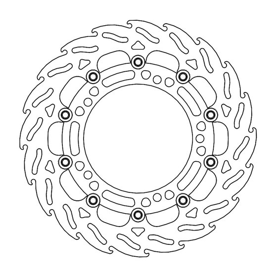 Z 400 ER (2019 - 2020) flame floating brake rotor | MOTO-MASTER