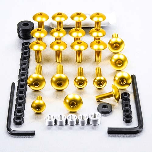 ZZ R 1400 (2012 - 2022) fairing bolt kit for kawasaki (gold) | PRO BOLT