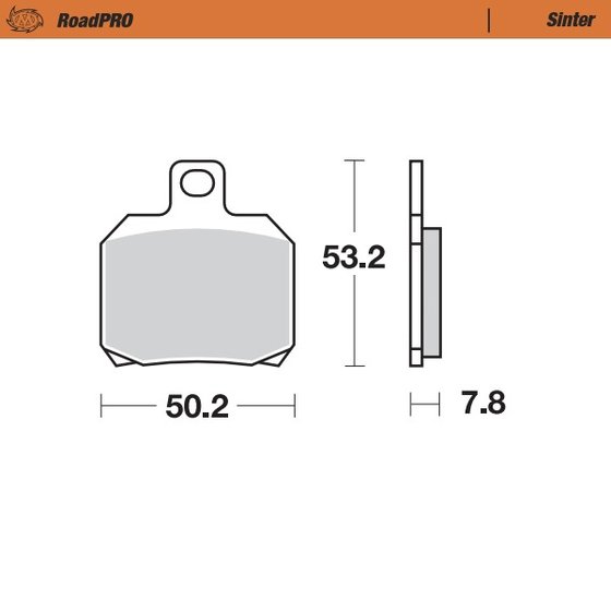 NINJA H2 CARBON (2018 - 2018) sintered rear brake pad | MOTO-MASTER