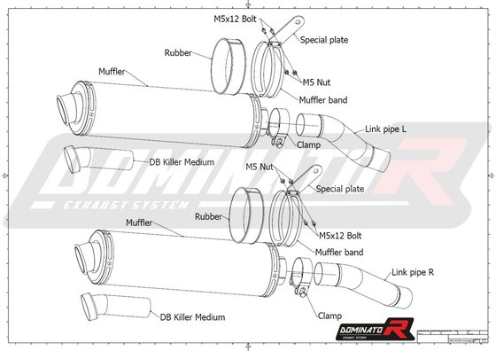 Z 1000 (2014 - 2016) homologated exhaust silencer round | Dominator