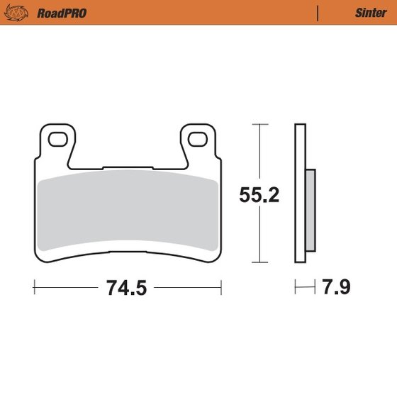 ZX 6R NINJA 636 (2003 - 2021) sintered front brake pad | MOTO-MASTER