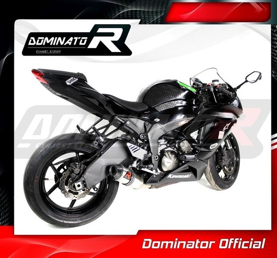 ZX 6R NINJA (2009 - 2016) exhaust silencer low level hp3 | Dominator