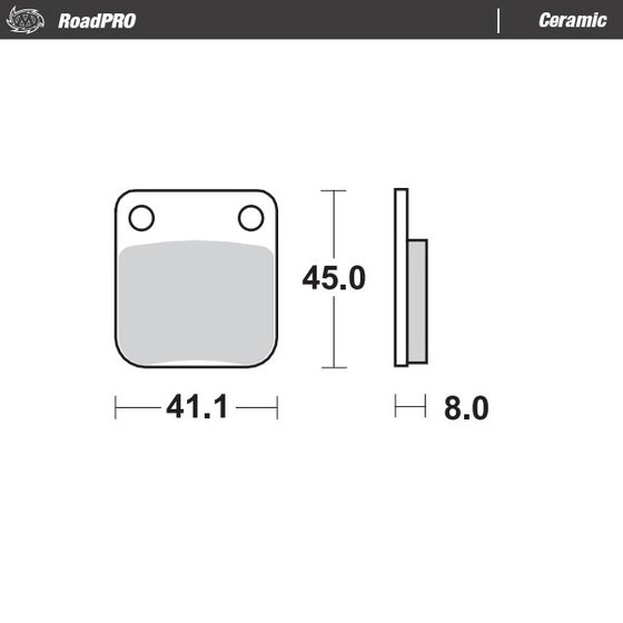 KLX 125 (2010 - 2015) ceramic brake pad | MOTO-MASTER