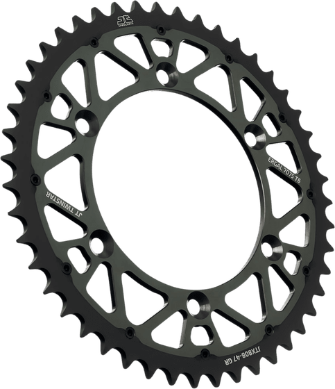 KLX 400 R (2003 - 2004) rear steel sprocket - 49 teeth | JT Sprockets