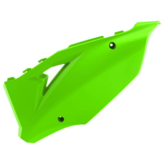 KX 250 (2003 - 2008) restyled side panel for kawasaki kx (green) | POLISPORT