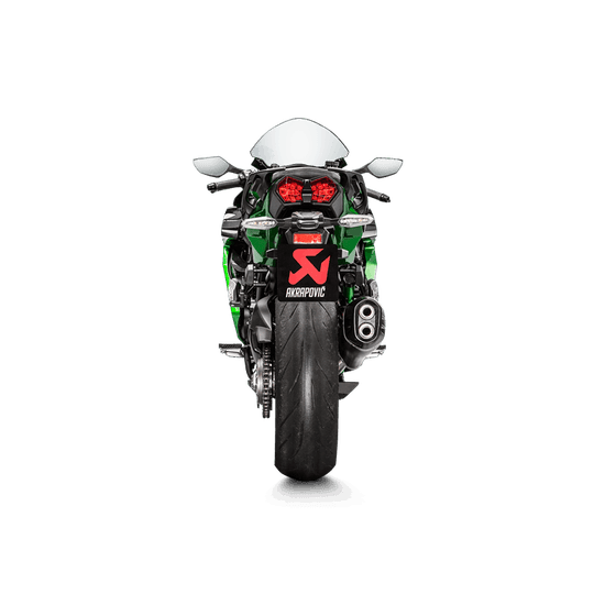 NINJA H2 SX (2018 - 2020) titanium slip-on muffler for ninja h2 sx | AKRAPOVIC