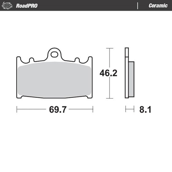 ZXR 750 R (1991 - 1995) ceramic brake pad | MOTO-MASTER