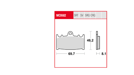 ZZ R 1200 (2002 - 2005) sintered metal brake pad | TRW