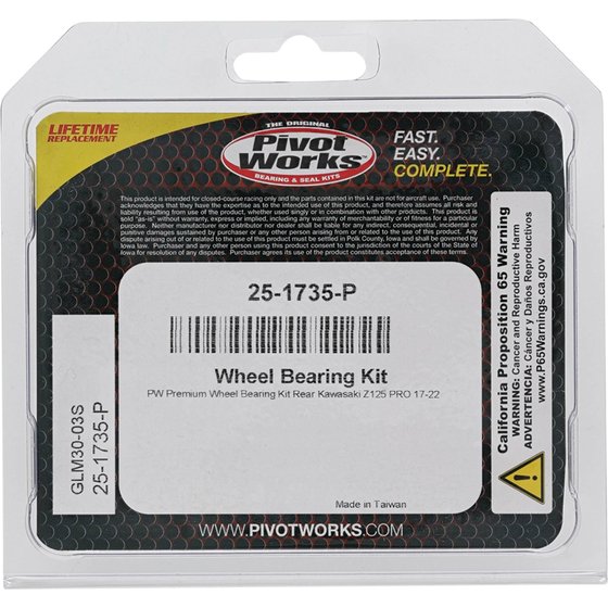 Z 125 (2017 - 2022) wheel bearing kit rear | All Balls