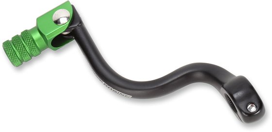 KX 250 (1994 - 2007) folding forged aluminum shift lever - green | MOOSE RACING