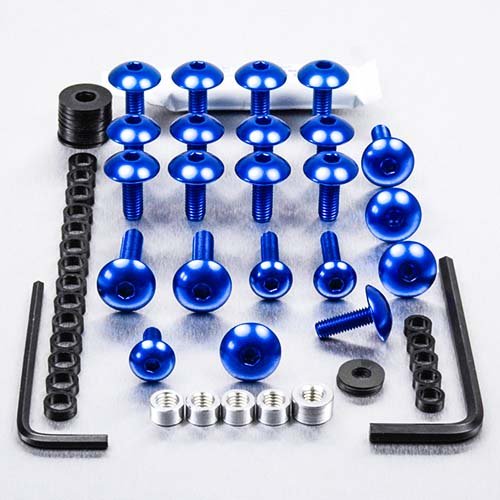 ZZ R 1400 (2012 - 2022) fairing bolt kit for kawasaki (blue) | PRO BOLT