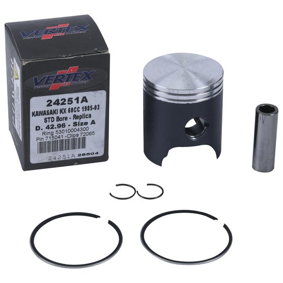 KX 60 (1983 - 2003) cast replica piston kit | Vertex