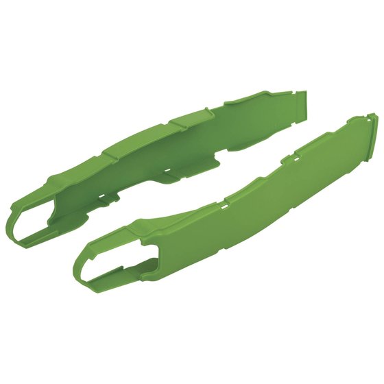 KX 250 F (2017 - 2021) swingarm protectors green | POLISPORT