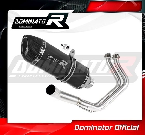 Z 650 (2017 - 2022) full exhaust system silencer hp1 black | Dominator