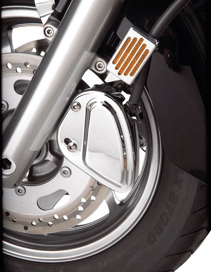 VN 1700 VULCAN CLASSIC TOURER NOMAD (2009 - 2012) stepped front caliper cover | SHOW CHROME