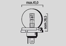 KVF 650 (2005 - 2011) halogen headlight bulb | FLOSSER