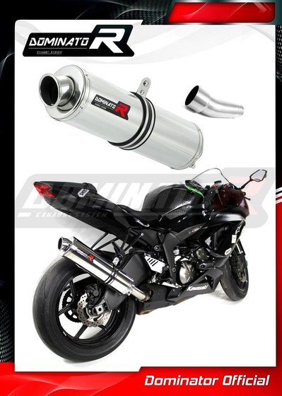 ZX 6R NINJA (2009 - 2016) exhaust silencer round | Dominator