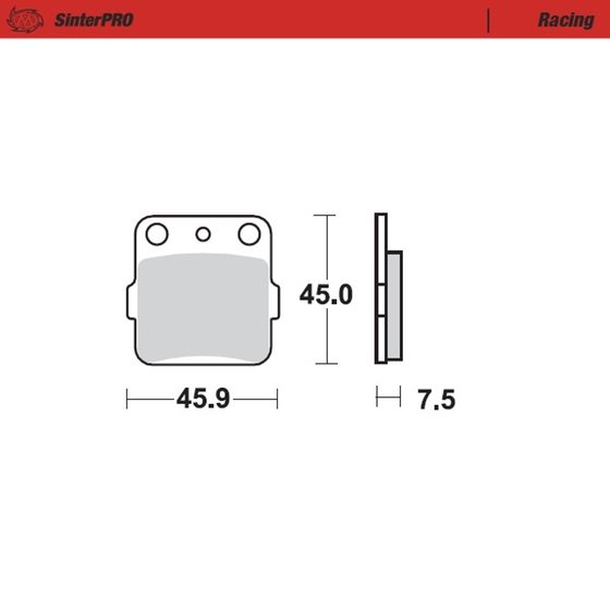 KFX 250 MOJAVE (1987 - 2003) sintered metal racing brake pads | MOTO-MASTER