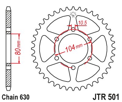 GPZ 1100 (1981 - 1985) steel rear sprocket | JT Sprockets