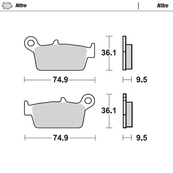 KX 125 (1974 - 2008) brake pads | MOTO-MASTER